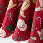 Girls Christmas Wreaths Twirl Long Sleeve Festive Dress