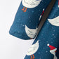 Christmas Girls Goose Twirl Dress Navy Long Sleeve Dress