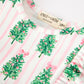 Christmas Tree Print Ruffle Bow Baby Girl Bubble Romper