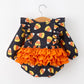 Halloween Candy Corn Baby Girl Bubble Romper Ruffle