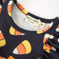 Halloween Candy Corn Baby Girl Bubble Romper Ruffle