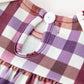 Fall Plaid Petals Collar Girls Bloomer Set