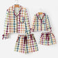 Mommy and Me Fall Plaid Pajama Set