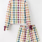 Mommy and Me Fall Plaid Pajama Set