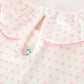 Christmas Smocked Girls Dress Embroidered Holiday Ruffle Collar