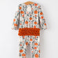 Baby Halloween Pumpkin Ghost Zip Romper