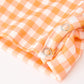 Boys Halloween Dog Pumpkin Jonjon Plaid Trim Outfit