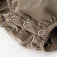Fall Baby Girls Pumpkin Smocked Eyelet Collar Romper