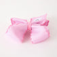 Halloween Girls Pink Ghost Embroidered 6.25" Hair Bow
