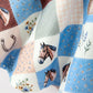 Western Horse Patchwork Print Girls Short Sleeve Twirl Dress
