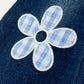 FALL Girls Floral Appliqué Denim Bell Bottom Jeans