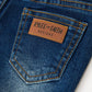 FALL Girls Floral Appliqué Denim Bell Bottom Jeans