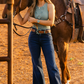 Wrangler Wanderer 622 Dark Wash Flare Jeans detail view