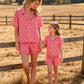 Mommy & Me Bow Print Ruffle Pajama Set
