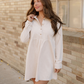 Abigail Corduroy Mini Dress | Collared Button Dress