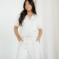 Addyson Polo Tee & Straight-Leg Pant Set