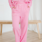 Amayah Striped Button-Front Two-Piece Pant Set