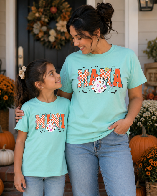 Mini Spooky Ghost Comfort Colors® Youth Tee