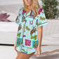 Baha Ranch The Last Roundup Western Rodeo Satin Pajama Set