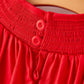 Girls Bow Smocking Embroidered Red Dress