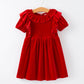 Christmas Red Velvet Girls Dress