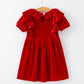 Christmas Red Velvet Girls Dress