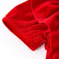 Christmas Red Velvet Girls Dress