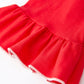 Christmas Red Girls Embroidered Pajamas
