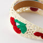 Sweet Cherry Crochet Headband