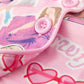 Pink TS Lapel Button Short Sleeve Shorts Pajama Set