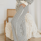 Talia Ruffle Trim Drop Shoulder Top Drawstring Loose Pant Set
