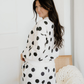 Polka Dot Pullover Drawstring Jogger Pant Set