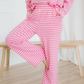Amayah Striped Button-Front Two-Piece Pant Set