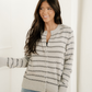 Ariana Button-Front Ribbed Short Cardigan