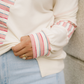 Bennie Colorblock Stripe Henley Pullover