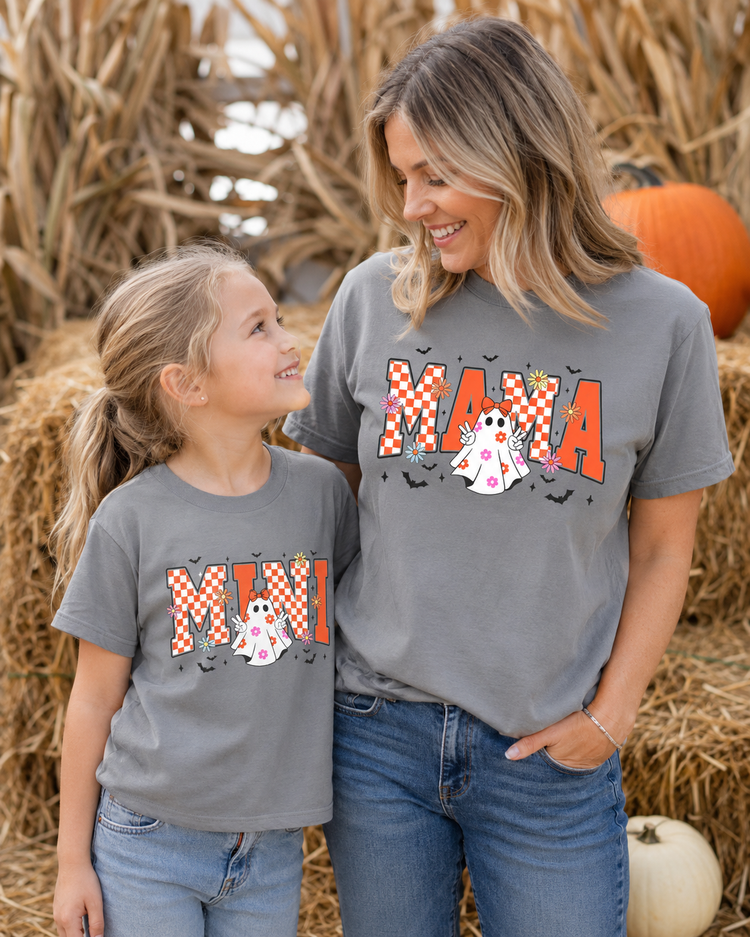 Mini Spooky Ghost Comfort Colors® Youth Tee