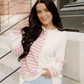 Bennie Colorblock Stripe Henley Pullover