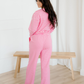 Amayah Striped Button-Front Two-Piece Pant Set