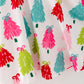Christmas Tree Print Long Sleeve Dress