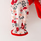 Fall Floral Baby Girl Romper Ruffle Bow Long Sleeve