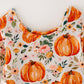 Girls FALL Pumpkin Print Long Sleeve Dress
