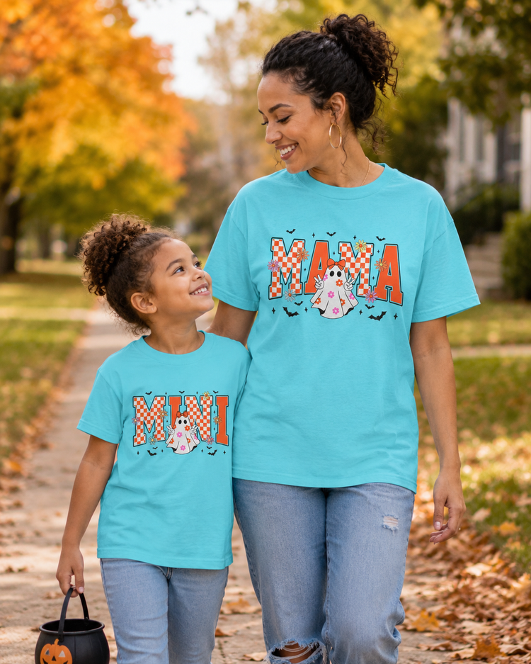 Mini Spooky Ghost Comfort Colors® Youth Tee