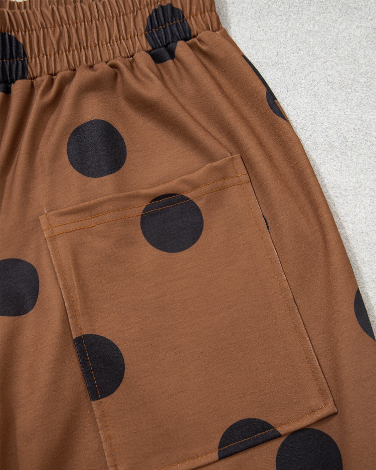 Ivy Polka-Dot Wide-Leg Pants