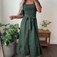 Daisy Plaid Shirred Ruffle-Hem Dress