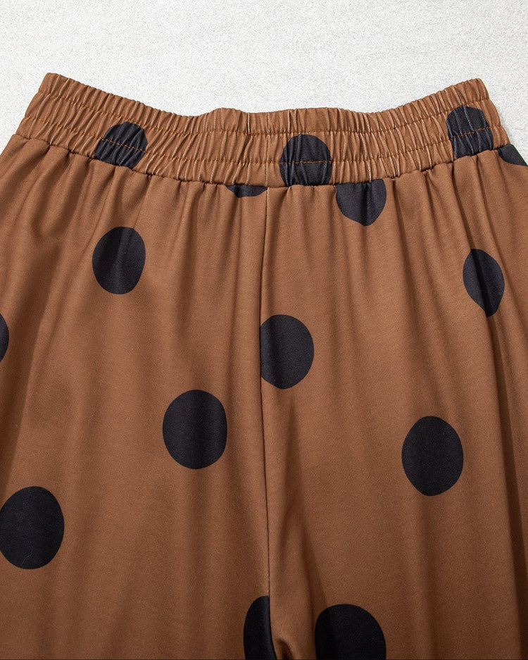 Ivy Polka-Dot Wide-Leg Pants