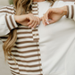 Bennie Colorblock Stripe Henley Pullover