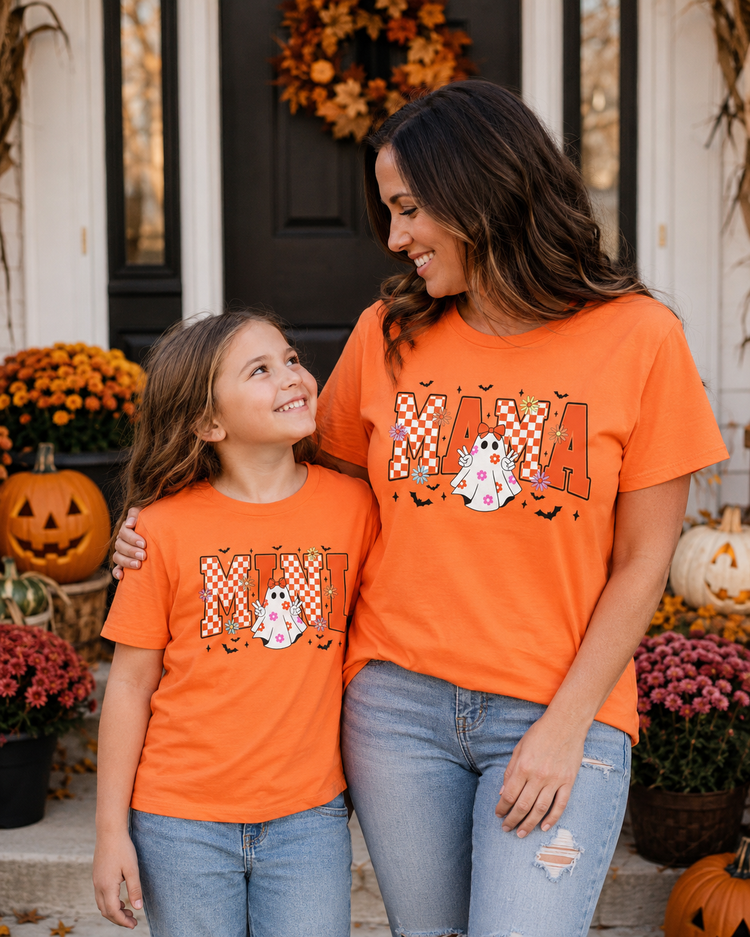 Mini Spooky Ghost Comfort Colors® Youth Tee