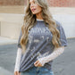 Sheer Checkered Top - Khaki