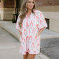 Catherine Puff-Sleeve Floral Mini Dress