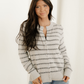 Ariana Button-Front Ribbed Short Cardigan